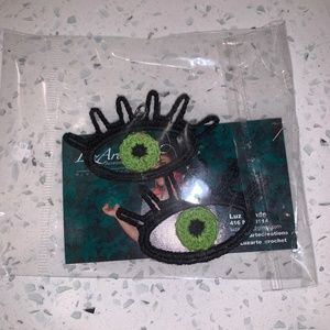 Woven Eye Earrings from a local artisan - sealed, never worn!